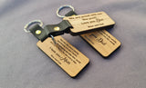 Personalised Wooden Keyring Any Name Symbol Or Picture Engraved Keychain,Dad gift ,mum ,grandad