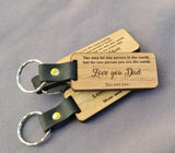 Personalised Wooden Keyring Any Name Symbol Or Picture Engraved Keychain,Dad gift ,mum ,grandad