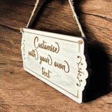 Personalised Wooden Sign ,OakHanging Plaque ,Gifts Custom ,Any Text Quotes Fun Gift Personalized Custom