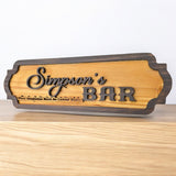 Custom Wooden Sign for Home Bar - Unique Personalized Gift