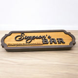 Custom Wooden Sign for Home Bar - Unique Personalized Gift