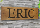 Personalised Oak House Sign  Custom Carved Wooden Name Plaque Engraved Outdoor