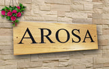 Personalised Oak House Sign  Custom Carved Wooden Name Plaque Engraved Outdoor