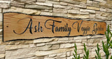 Personalized Oak Carved Wooden Home House Number Name Rustic Sign Plaque Outdoor