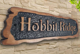 Personalized carved engraved house wooden oak Rustic sign plaque