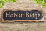 Personalized carved engraved house wooden oak Rustic sign plaque