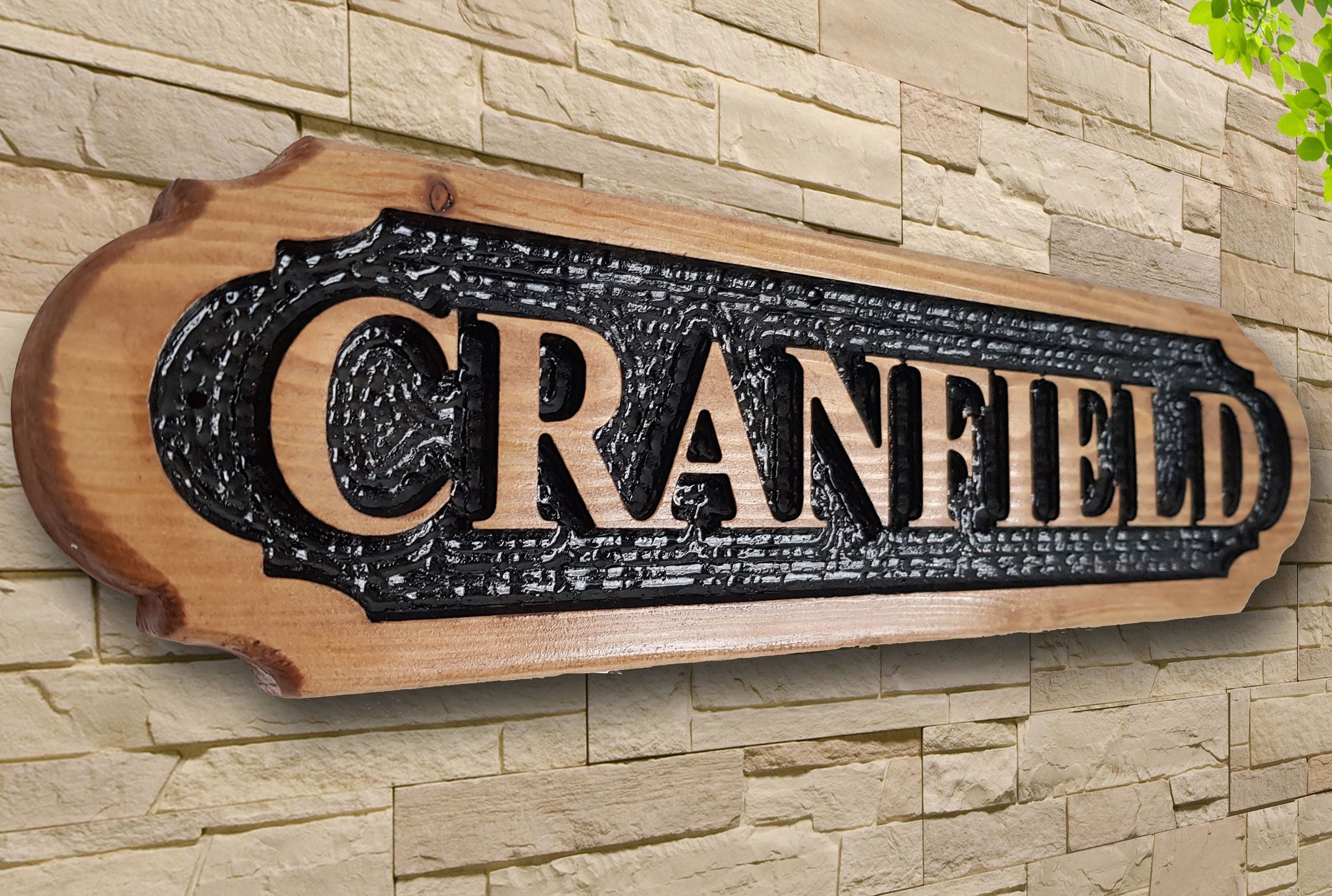 Custom wooden online plaque