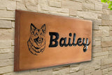 Horse Dog Name Plate Door Sign Carved Wooden House Plaque Engraved Oak Wood