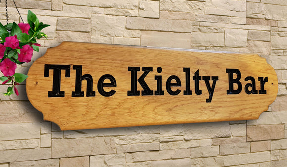 Personalized custom made home carved engraved wooden oak/pine sign plaque