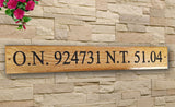 Boat Number Name Sign Plate Plaque Trawler Ship Marine Tonnage Registration Carved OAK