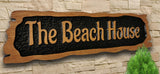 Personalized carved engraved house wooden oak Rustic sign plaque