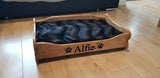 Wooden Personalised Dog Cat Bed Handmade Pet Crate Sofa Solid Wood