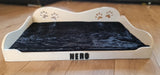 Wooden Personalised Dog Cat Bed Handmade Pet Crate Sofa MDF Wood many colours