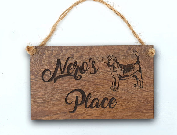 Personalised Engraved Name Wooden Sign Gift Plaque Indoor