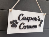 Personalised Pet Wooden Plaque Dog Cat Name Sign Rustic Unique Gift Indoor