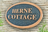 PERSONALISED  CARVED  WOODEN OAK  ADDRESS SIGN HOUSE NAME OUTDOOR PLAQUE