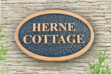 PERSONALISED  CARVED  WOODEN OAK  ADDRESS SIGN HOUSE NAME OUTDOOR PLAQUE